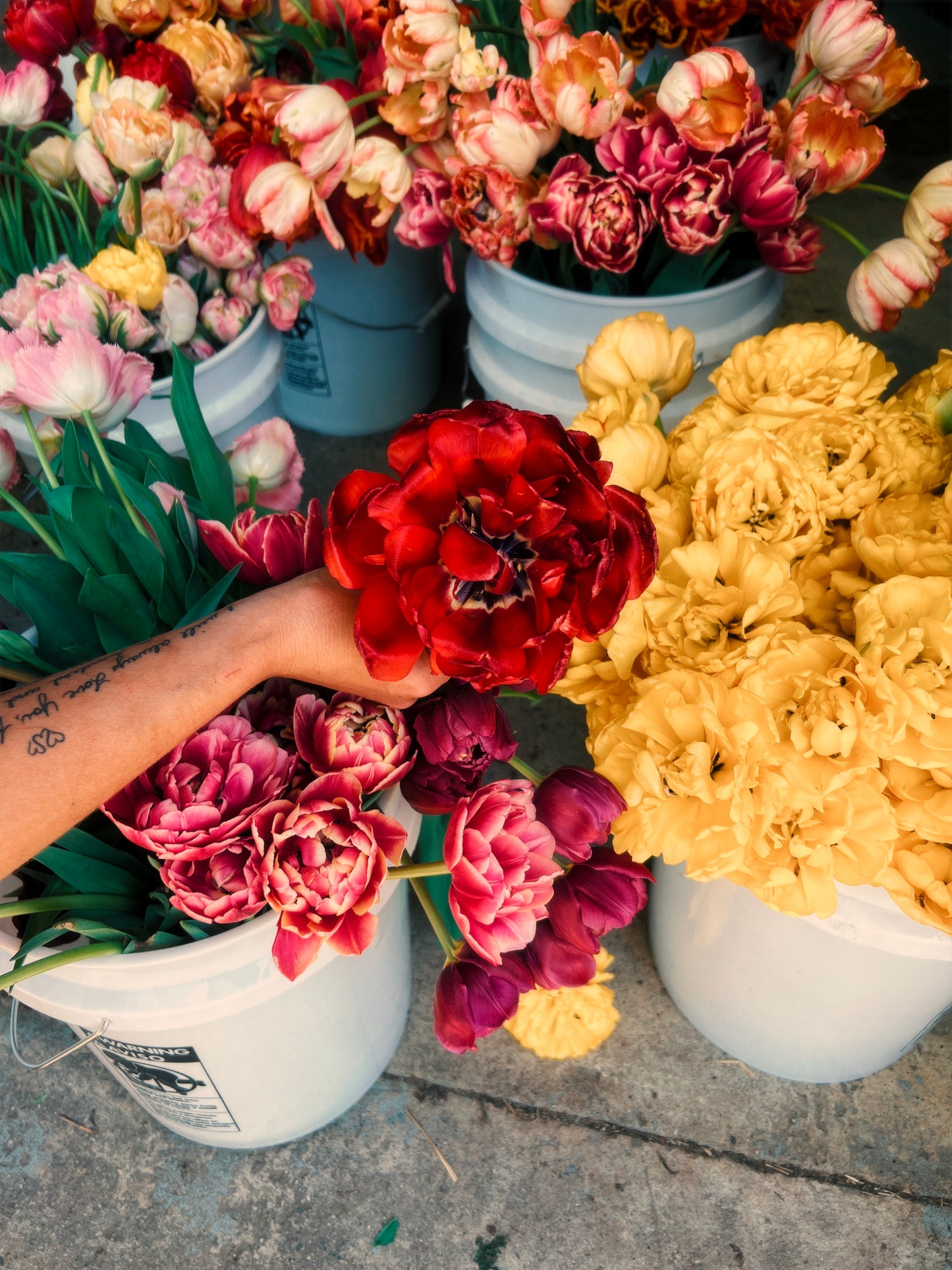 Seasonal Floral Bucket